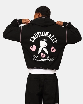 suitable for video shooting Playboy By Culture Kings Lover Boy Full Zip Hoodie Black