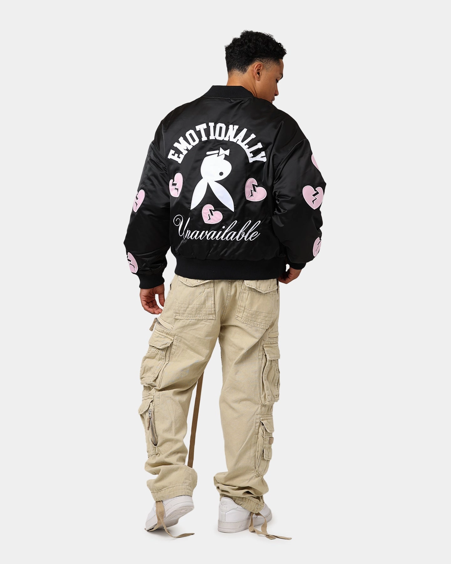 Versatile Layering Playboy By Culture Kings Loverboy Bomber Jacket Black