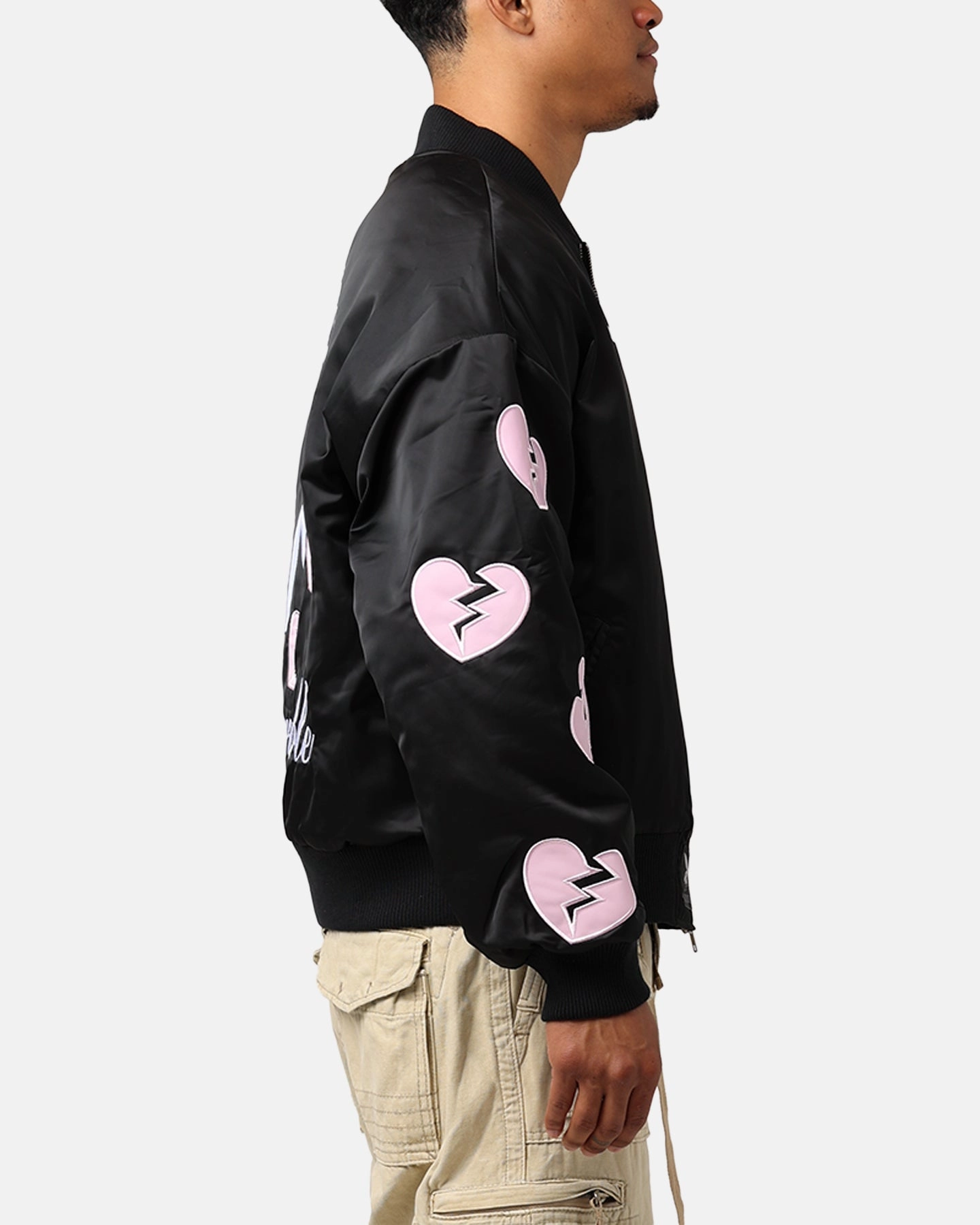 Assist Playboy By Culture Kings Loverboy Bomber Jacket Black