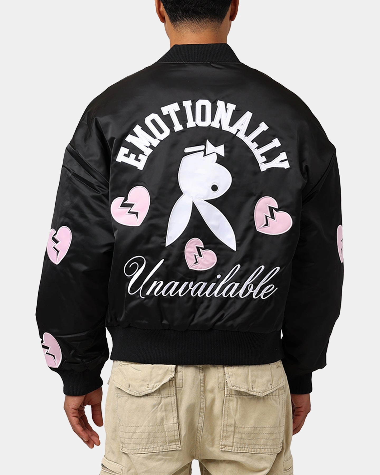 Choice pattern - mixing Playboy By Culture Kings Loverboy Bomber Jacket Black