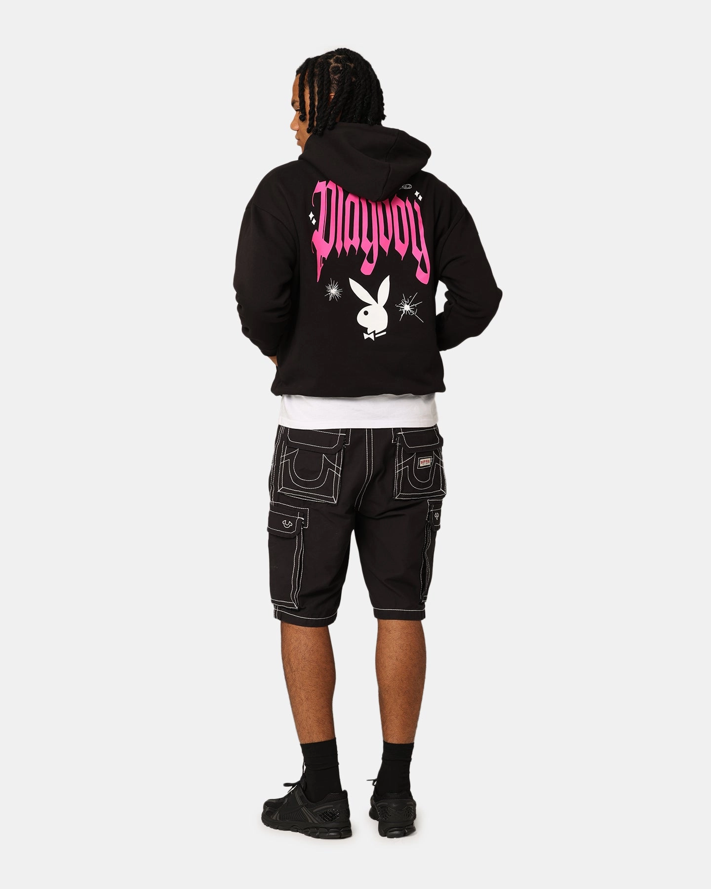 Playboy Card Hoodie Black Describe Booking