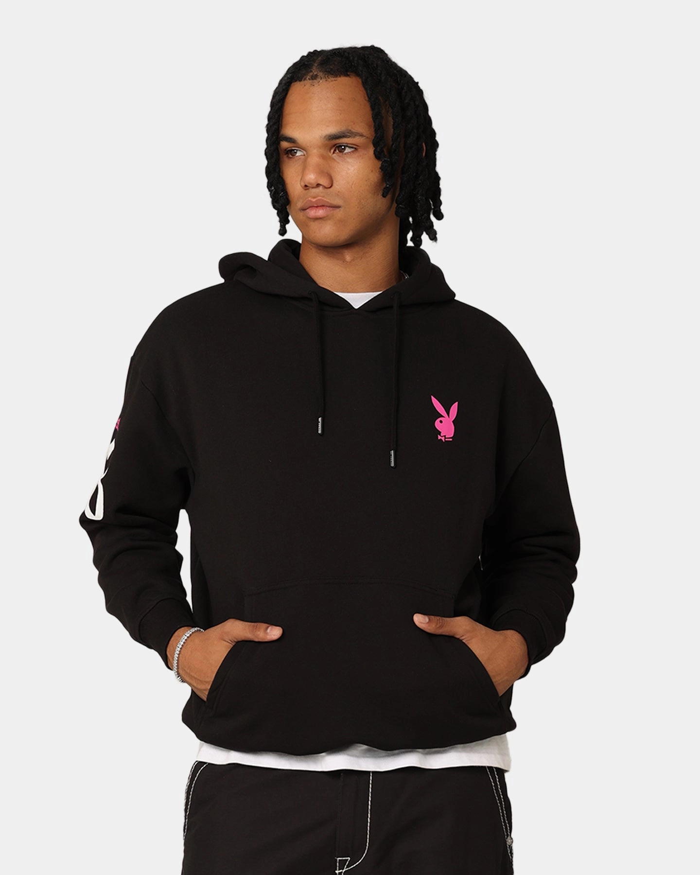 Playboy Card Hoodie Black Scissors challenge