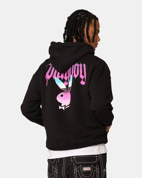 Playboy Chrome Hoodie Black AdjustableCuffs