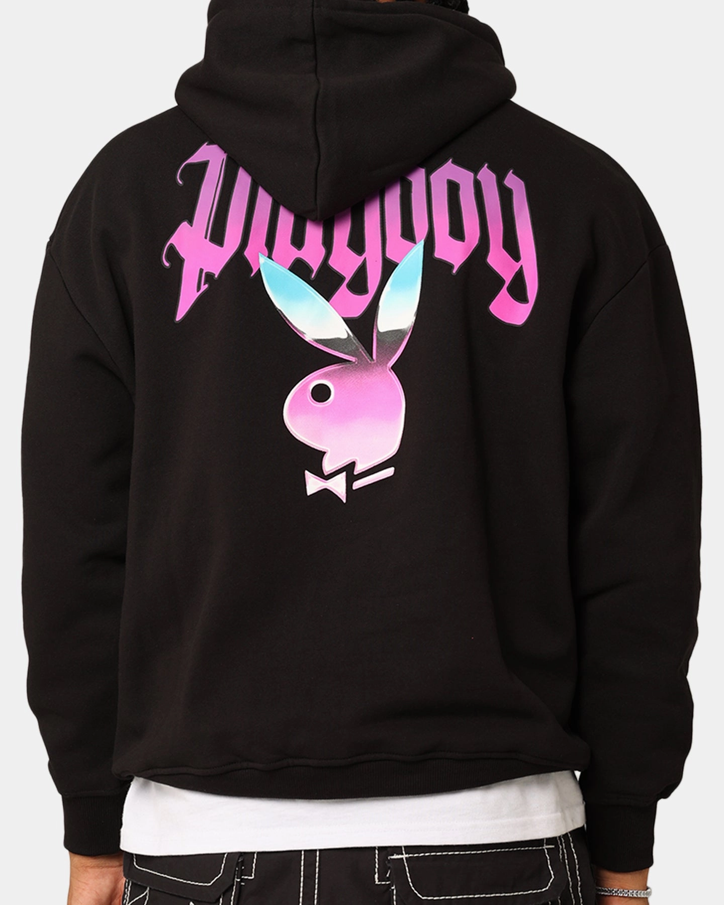 Playboy Chrome Hoodie Black Skate Model