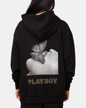 Playboy Diamant?? Hoodie Black Loop Fastened Hood