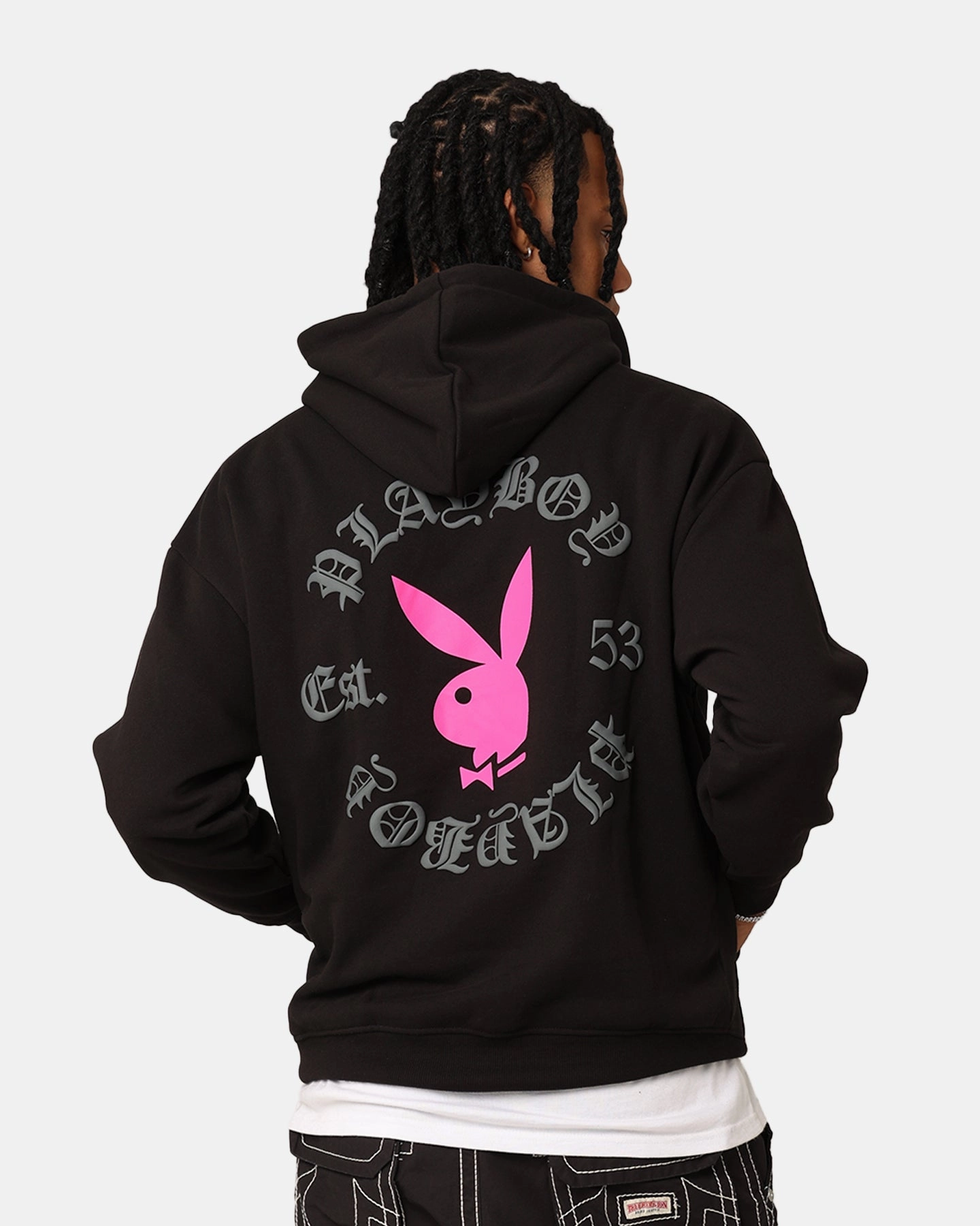 Playboy Gothic Hoodie Black humid
