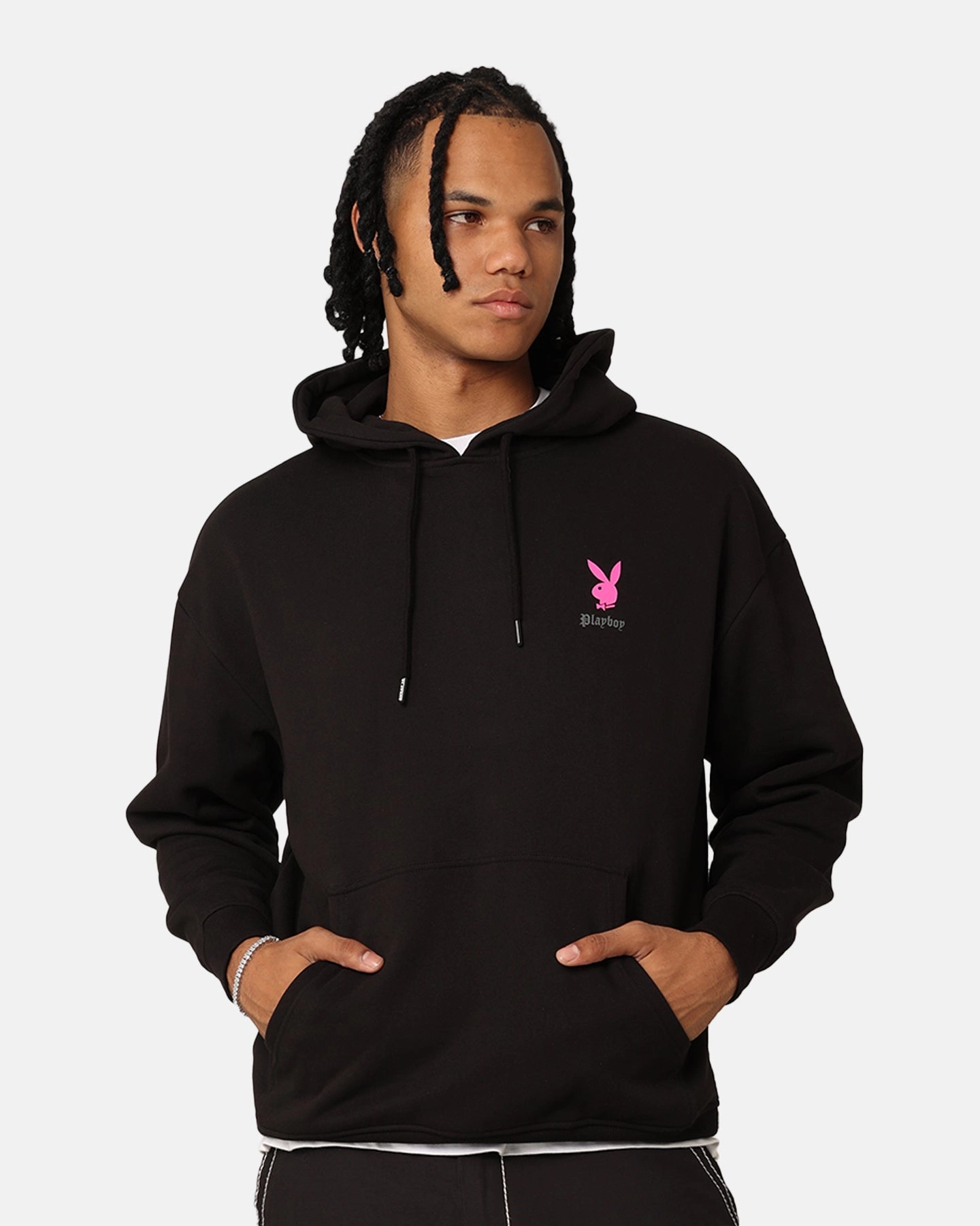 Storm Fit Playboy Gothic Hoodie Black