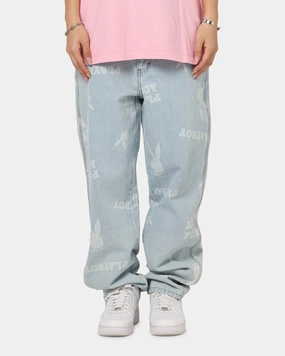 Bartack Stitching Effortless Look Playboy Mess Denim Jeans Light Indigo