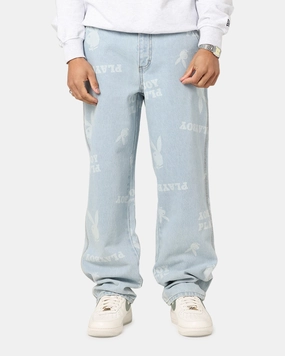 Artist Vibe Travel Outfit Travel Outfit Student Outfit Lightweight Playboy Mess Denim Jeans Light Indigo