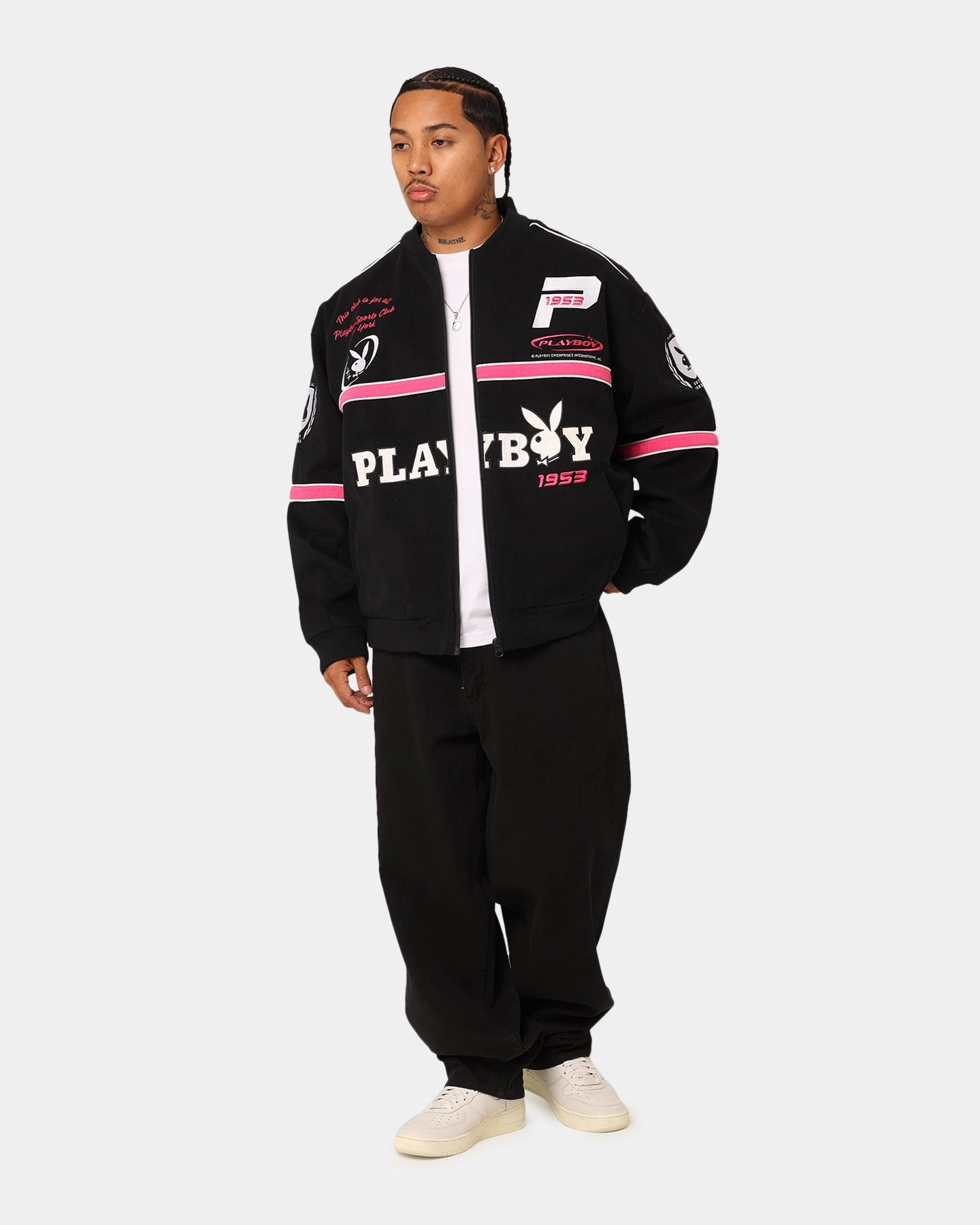 Relax Shell Classic Fit Playboy Racing Playboy RHD Jacket Black