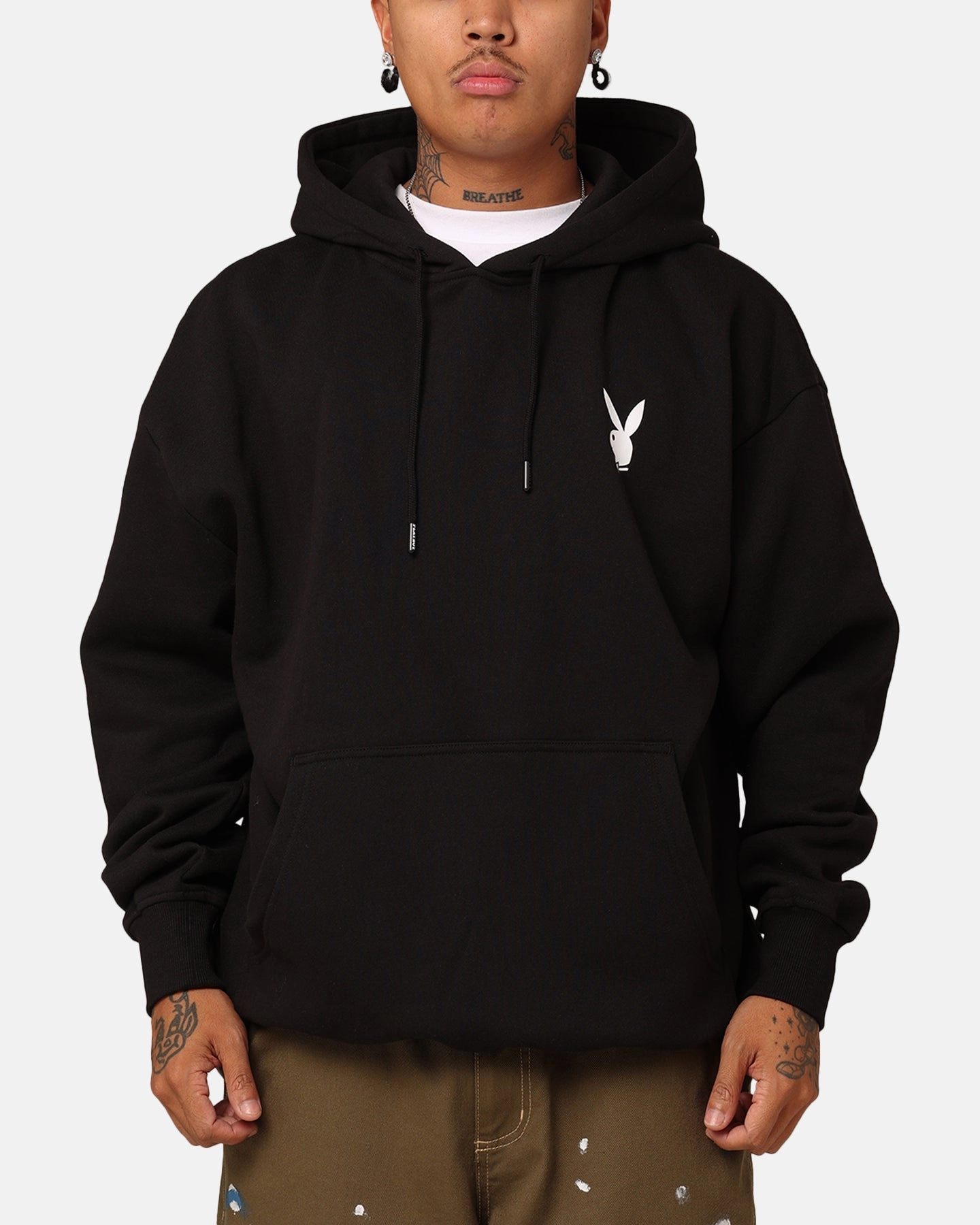 Discuss Warm Layer Playboy Stack Original Hoodie Black