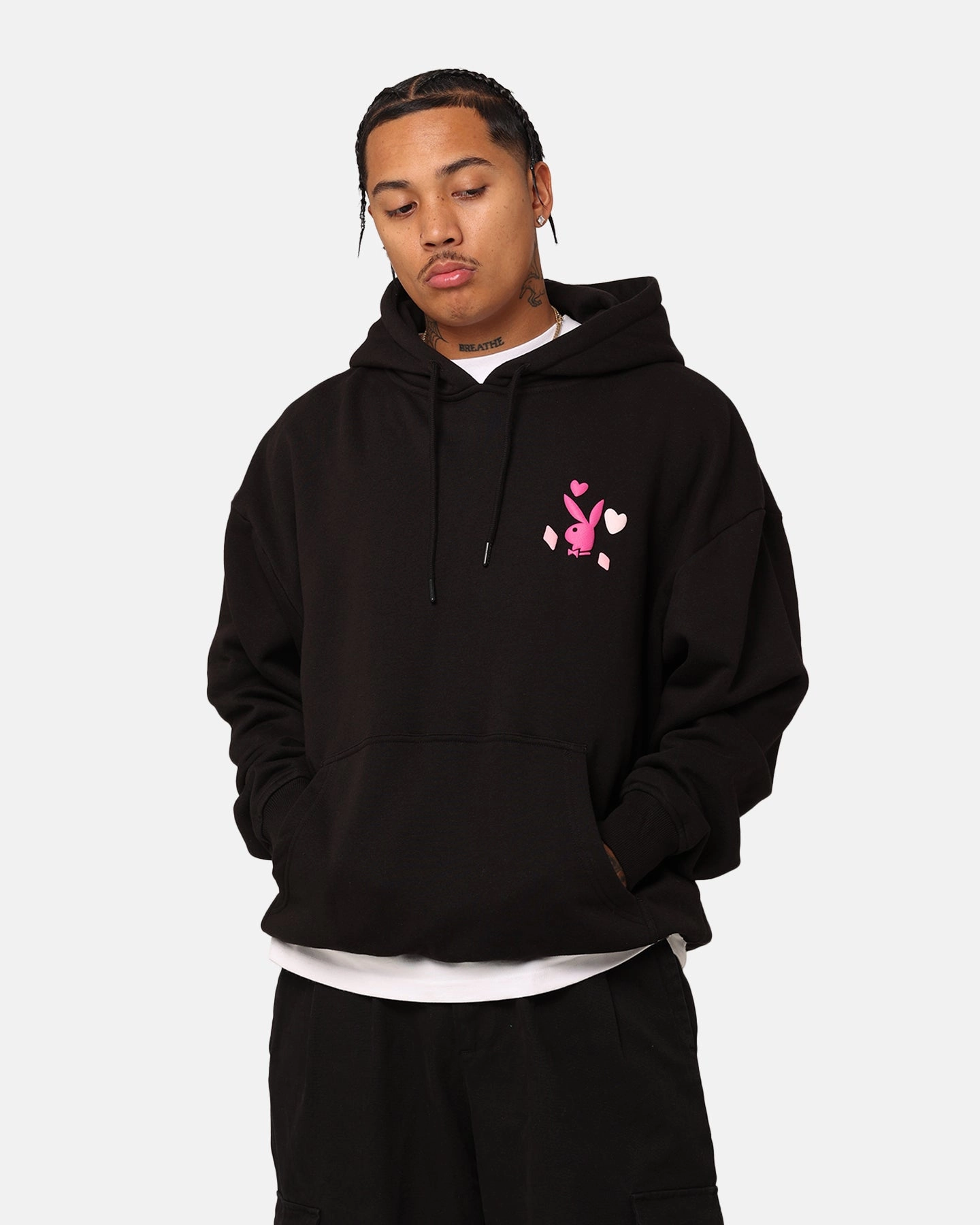 insulated Playboy Stay Playful Hoodie Black