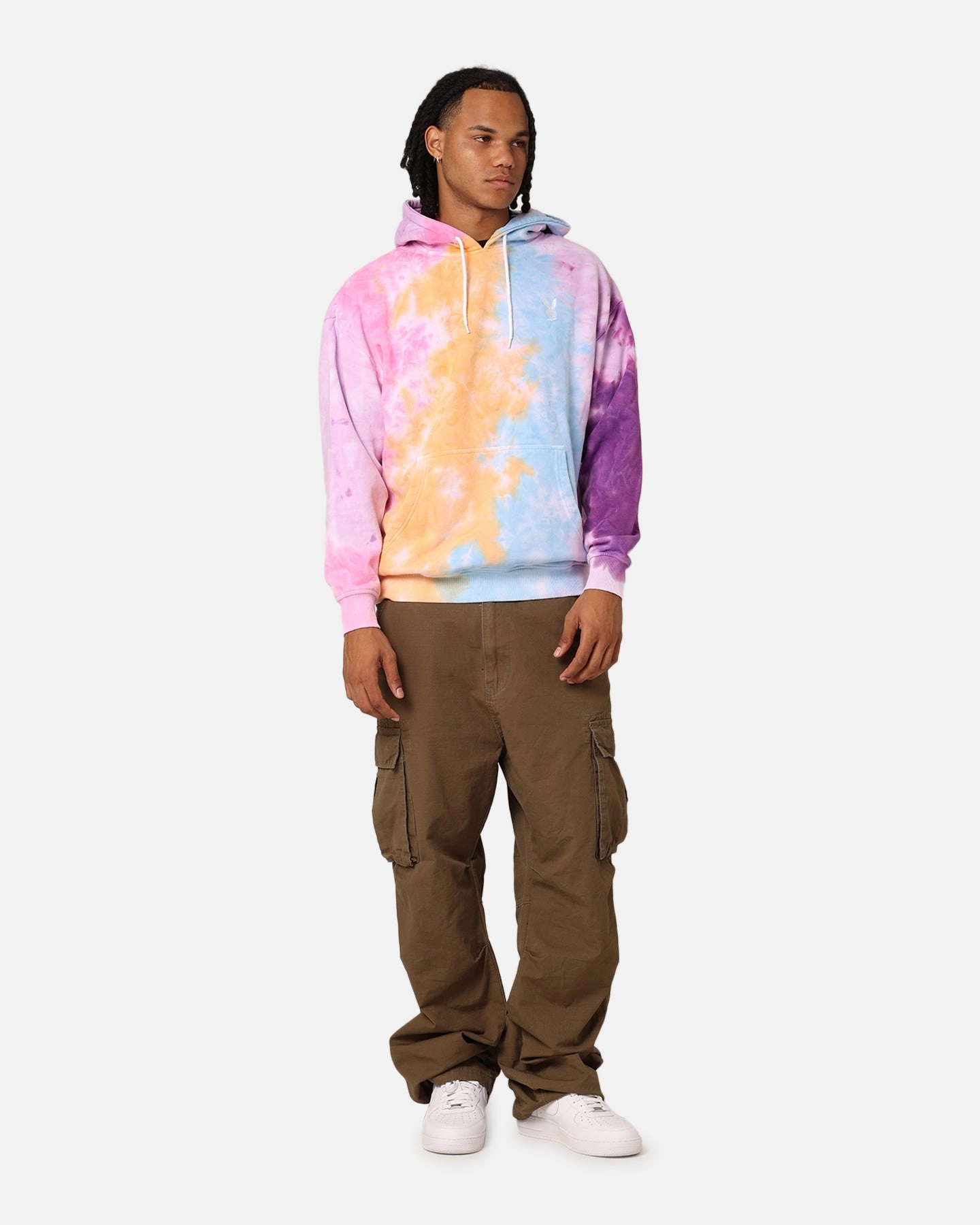 Thermal Protection Playboy Tie Dyed Bunny Hoodie Pastel Tie Dye