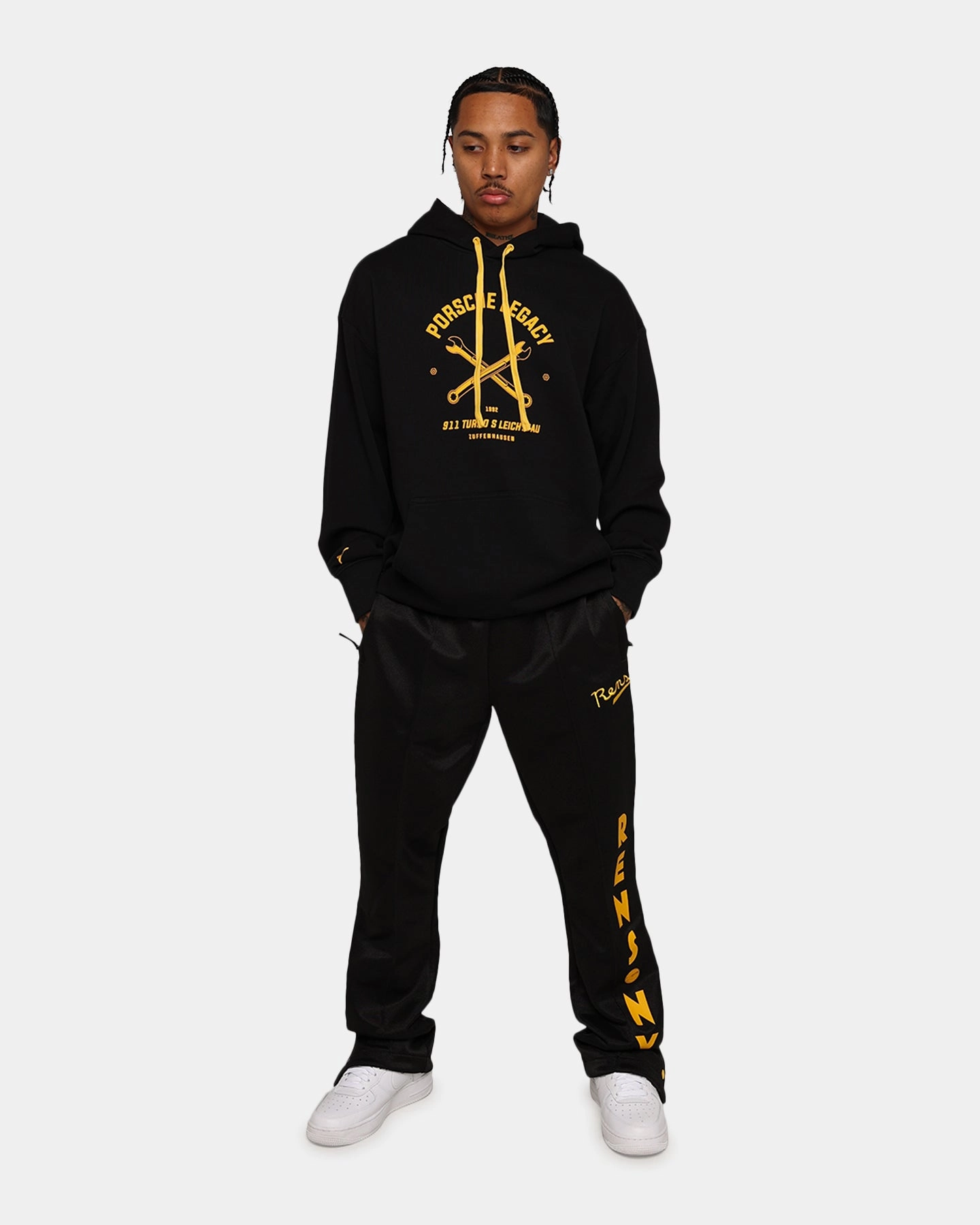Puma X Porsche Legacy Garage Crew Hoodie Puma Black Illustrate