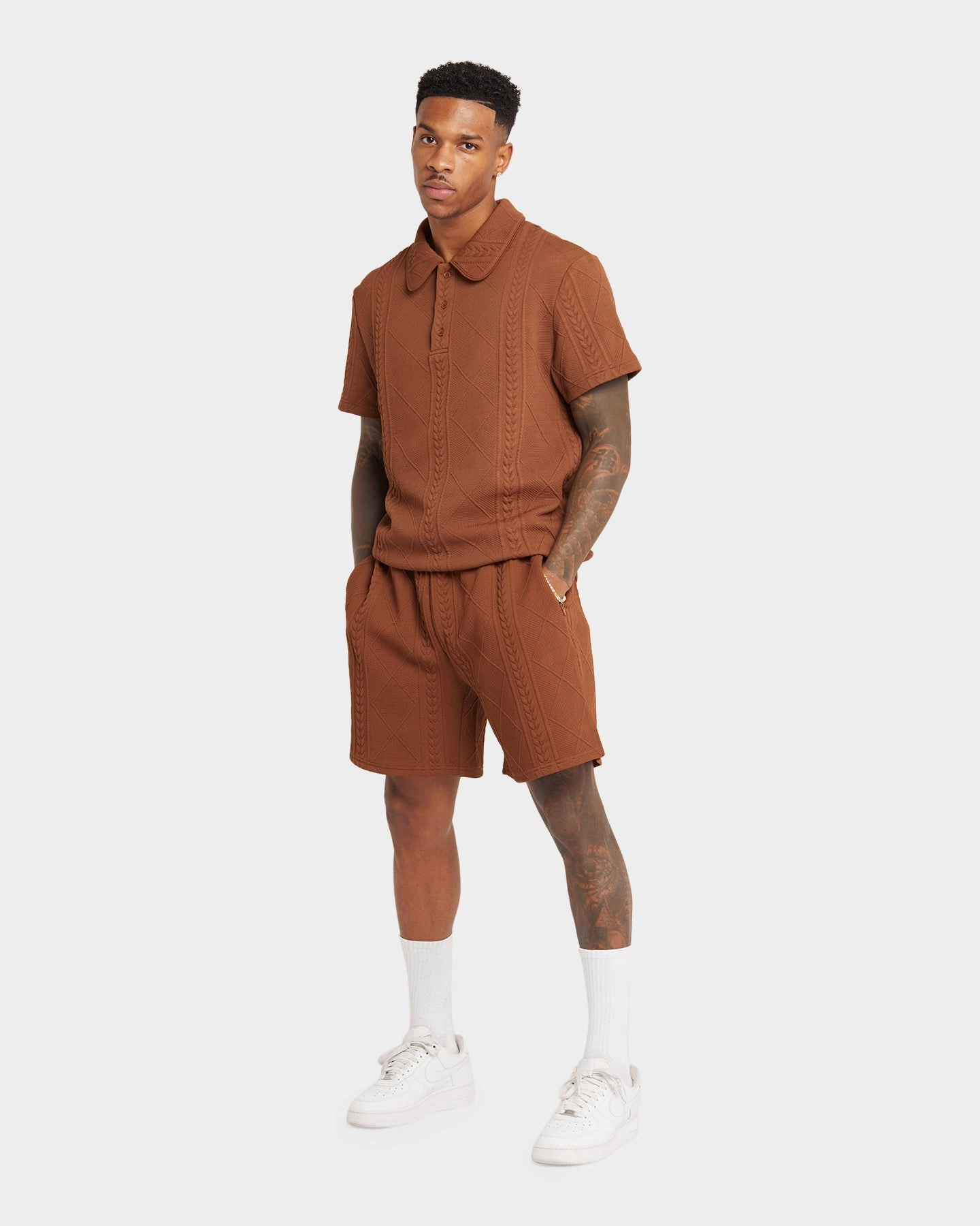 XXIII Danny Knit Shorts Brown Travel Shorts
