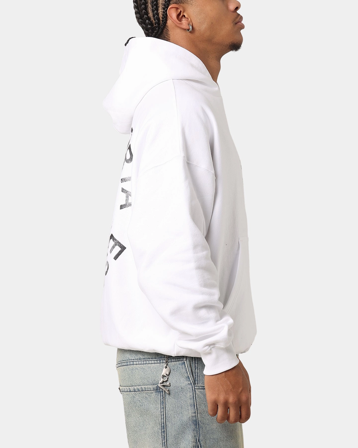 YKK Zipper Quality Saint Morta Pegasus Premium Hoodie White