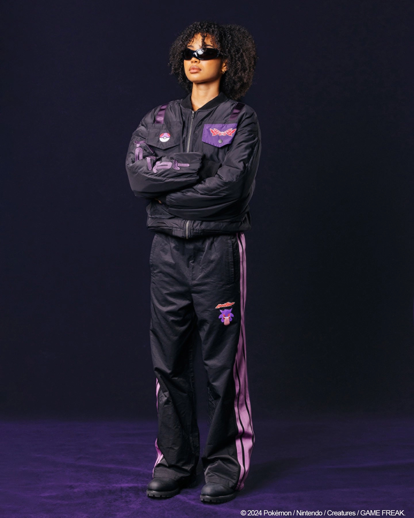 Winter Gear Pok??mon By Loiter Master Ball Bomber Jacket Black