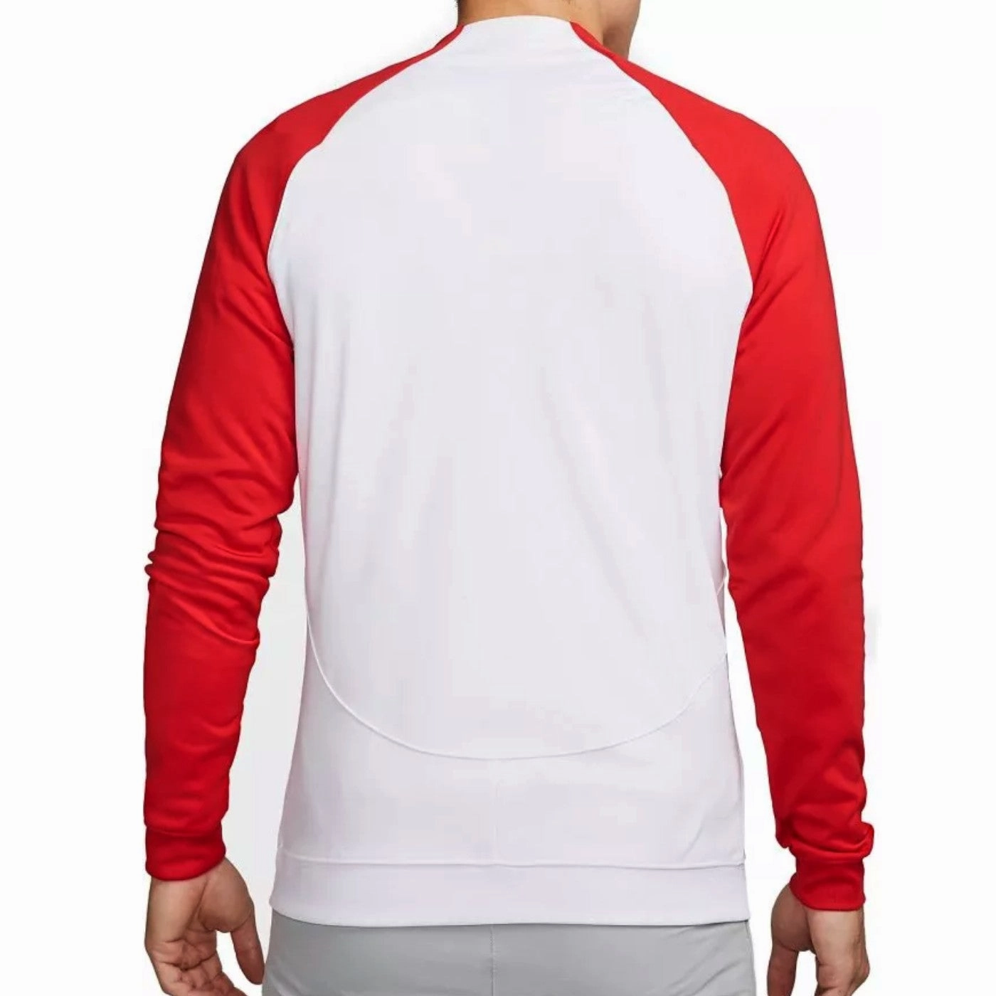 Poland pre-match presentation Soccer jacket 2022/23 white/red - Nike NonIrritating Edges Moisture Management Technology