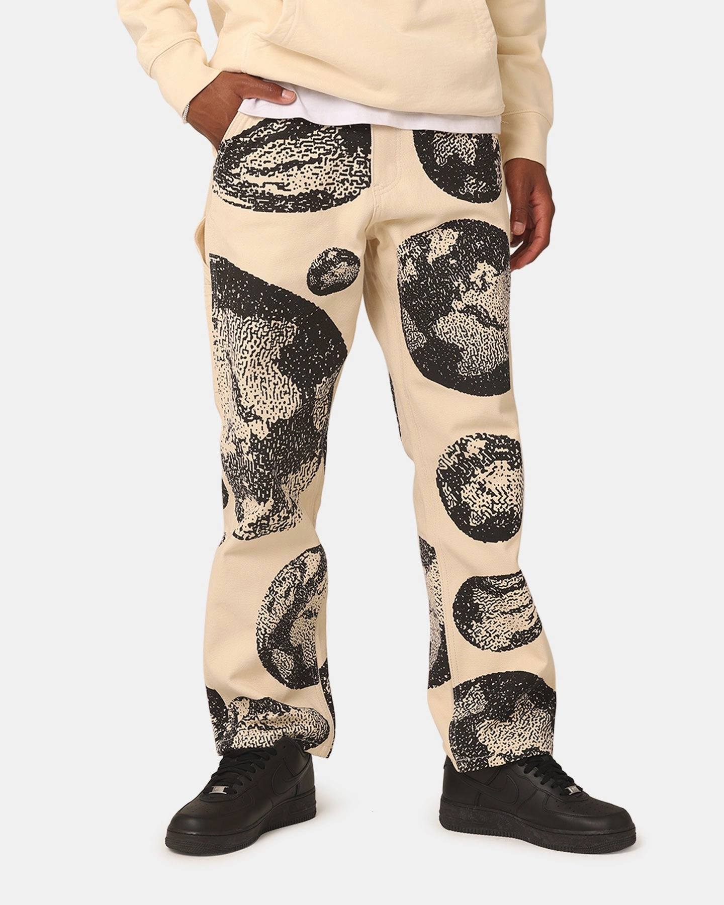 Market Carpenter Pants Ecru Friction Free Inner Lining