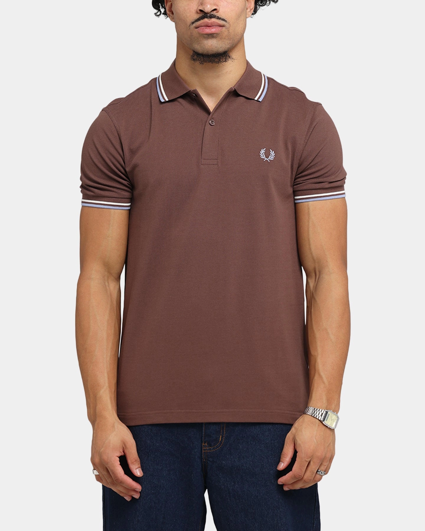 Fred Perry Twin Tipped Polo Shirt Brick Business Travel