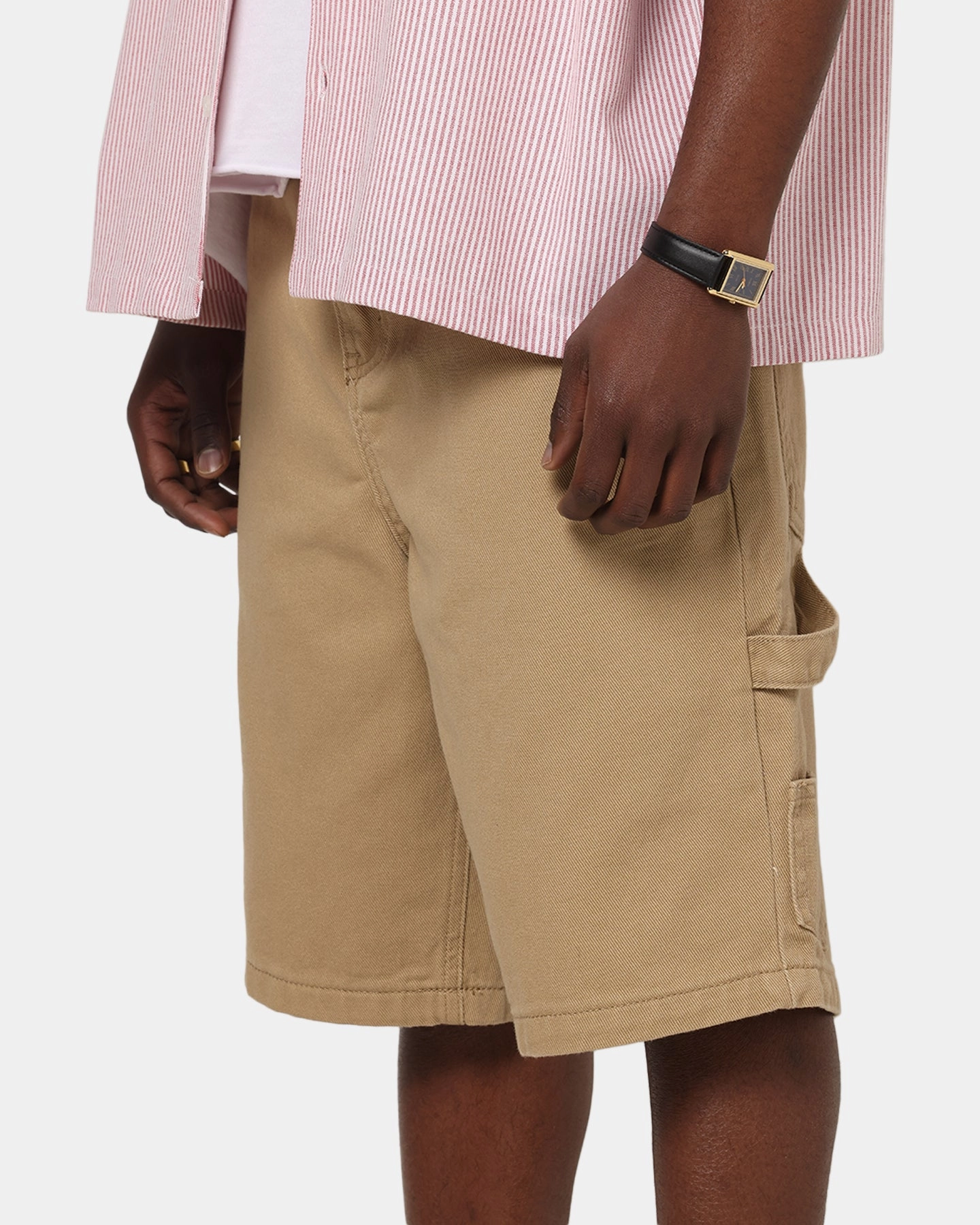 slim fit Seamless Waistband Carre Carpenter Jorts Stone