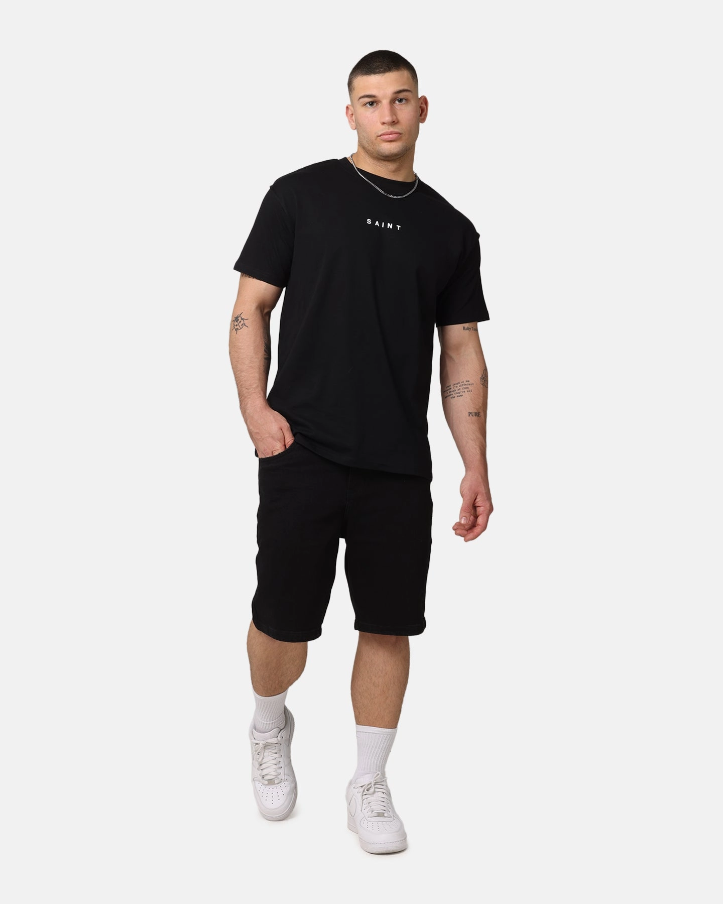 Swimwear Saint Morta Essential Denim Shorts Washed Black