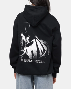 Poppy Negative Spaces Hoodie Black Anti Pilling Treatment