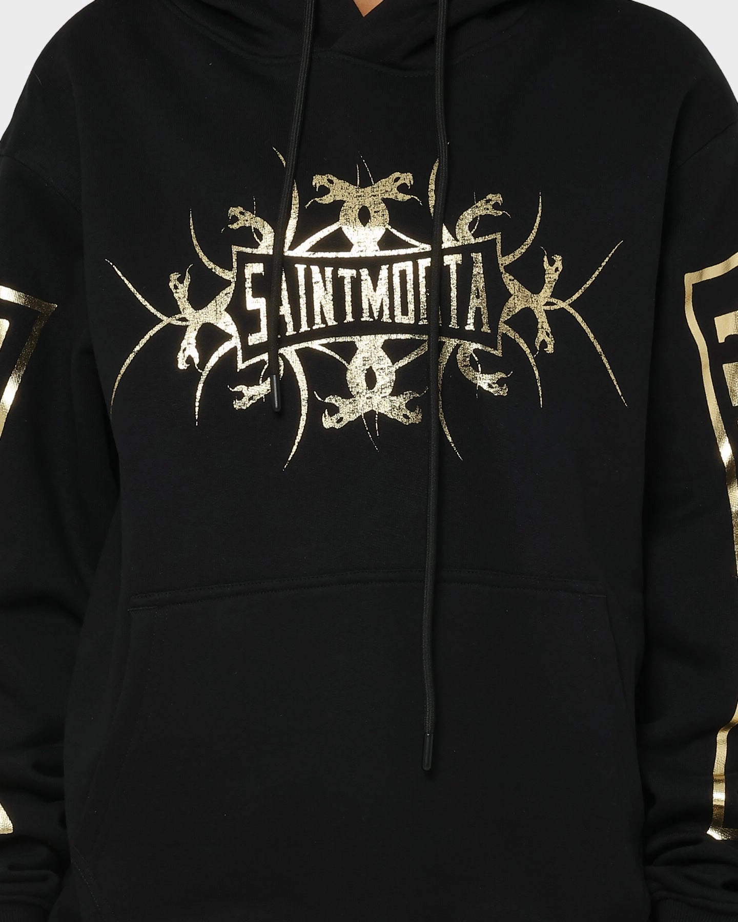 Weatherproof Zipper festival - goers Saint Morta Venom Hoodie Black/Gold
