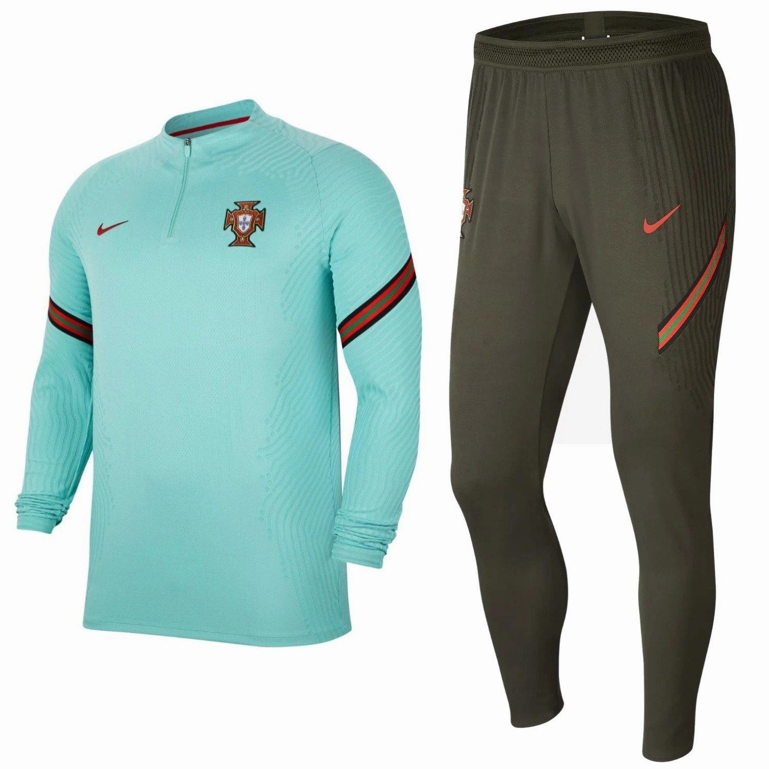 AntiOdor Performance Material Traditional Portugal soccer Vaporknit technical training tracksuit 2020/21 - Nike