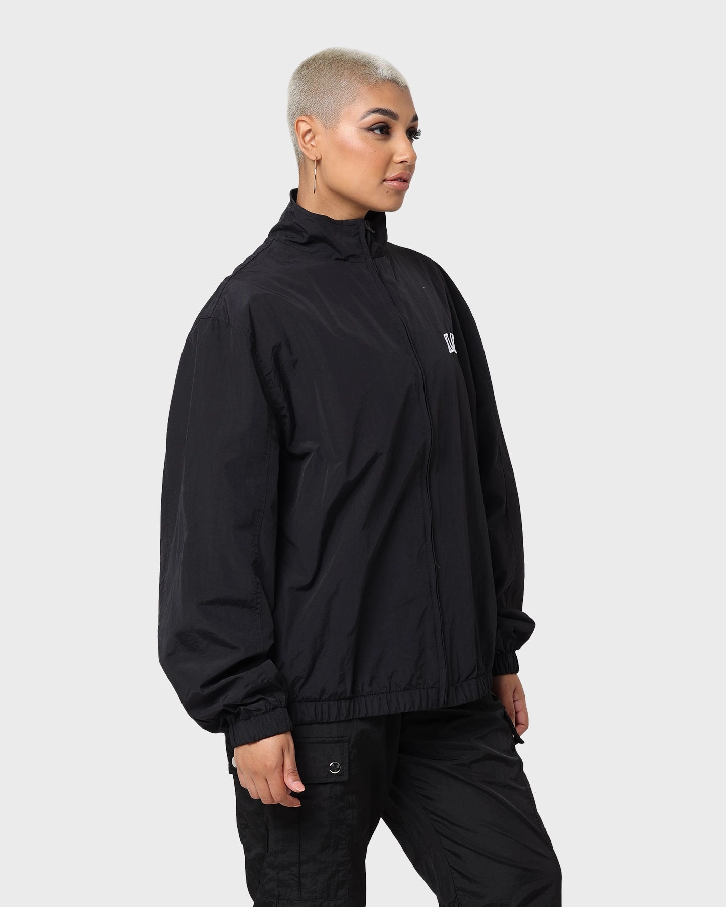 Eco-Friendly Fabric Outdoor Use XLARGE Arched Track Jacket Black