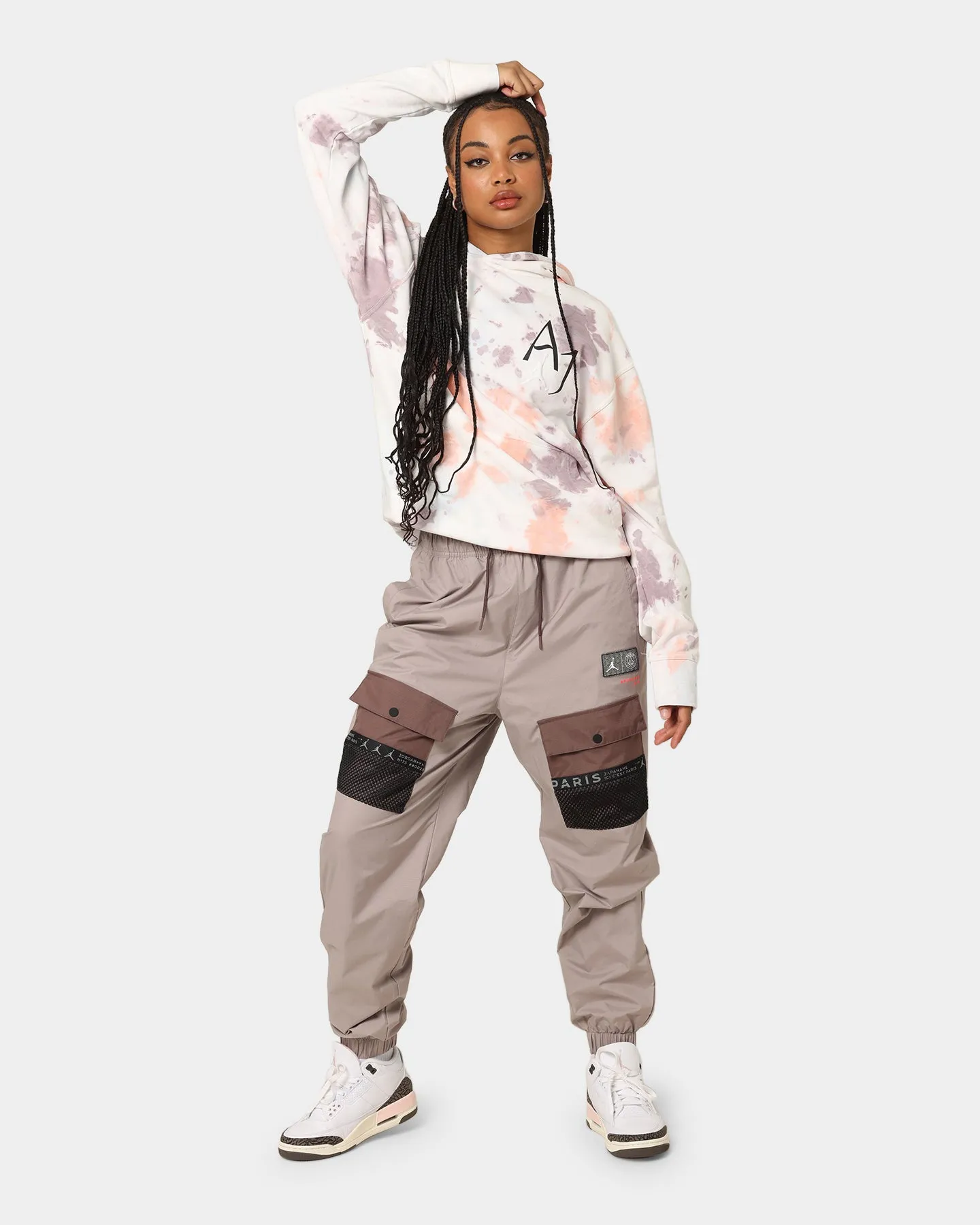 Patch Praise Jordan MJ Sport DNA Fleece Pull Over Hoodie Plum Fog