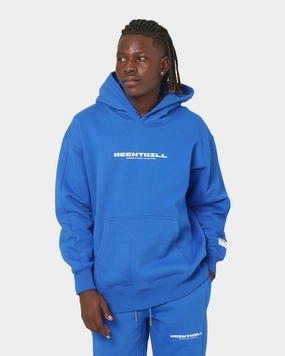 BEENTRILL Nu Logo Hoodie Cobalt Blue Lightweight Shield