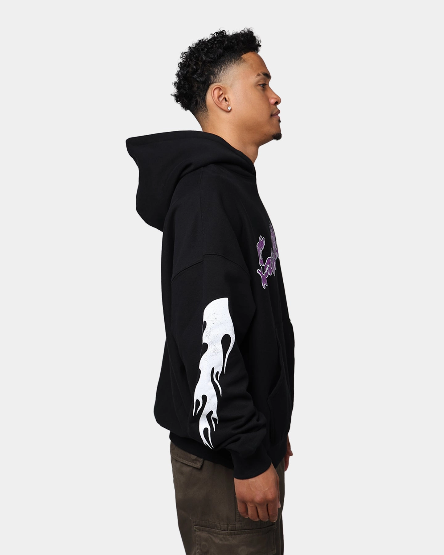 popular in America Treasure Saint Morta Firestarter Hoodie Black