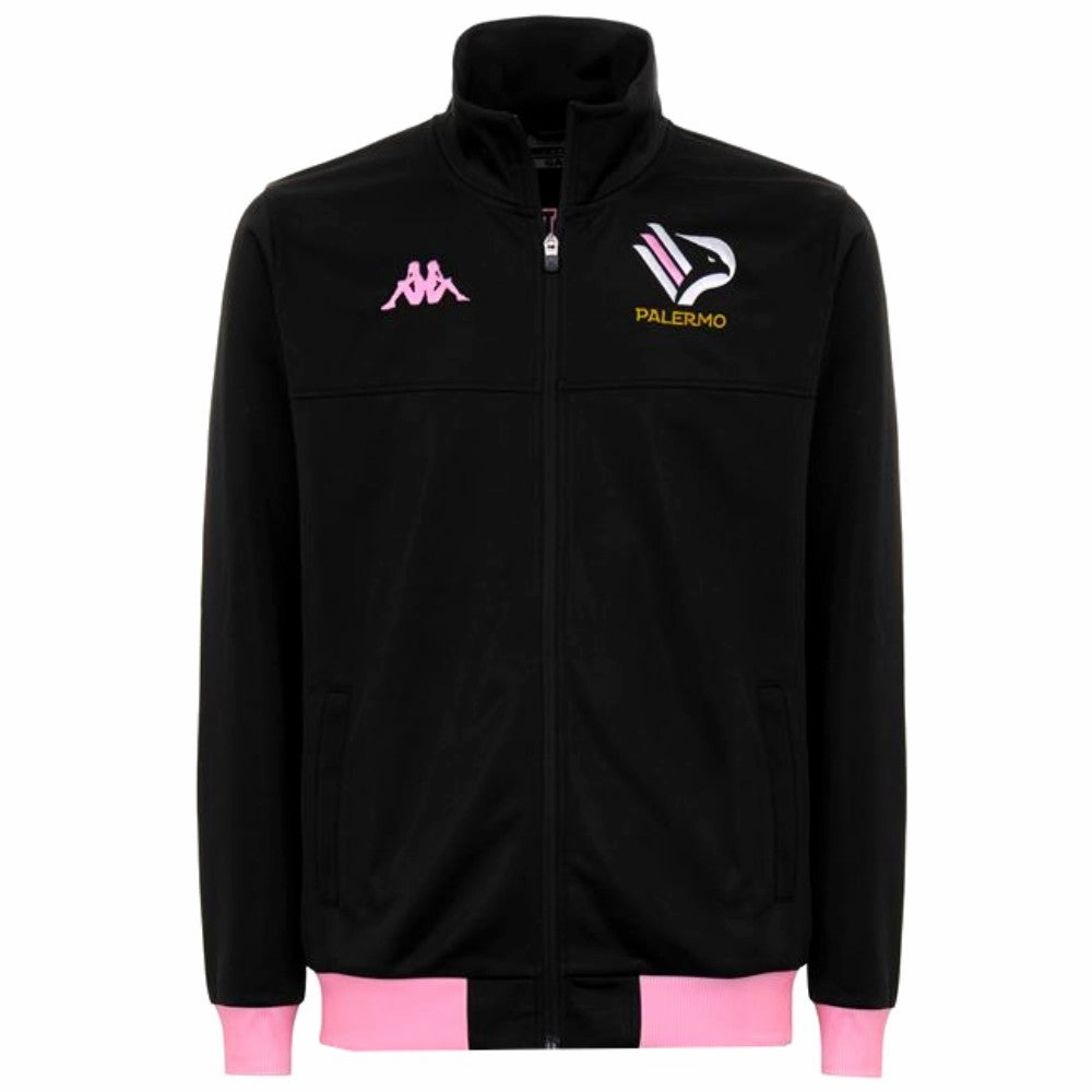 Palermo FC black presentation soccer tracksuit 2021 - Kappa Recycled materials stadium