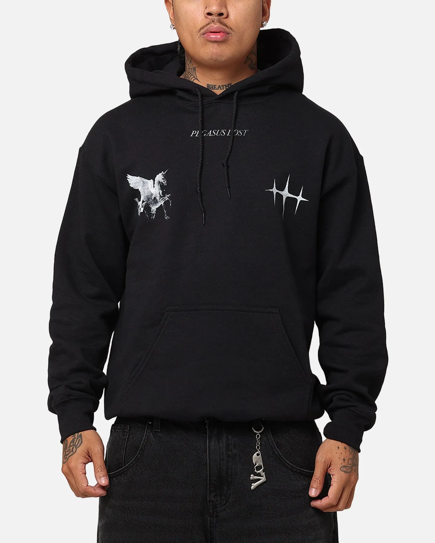 waterproof The Anti Order Pegasus Lost Hoodie Black
