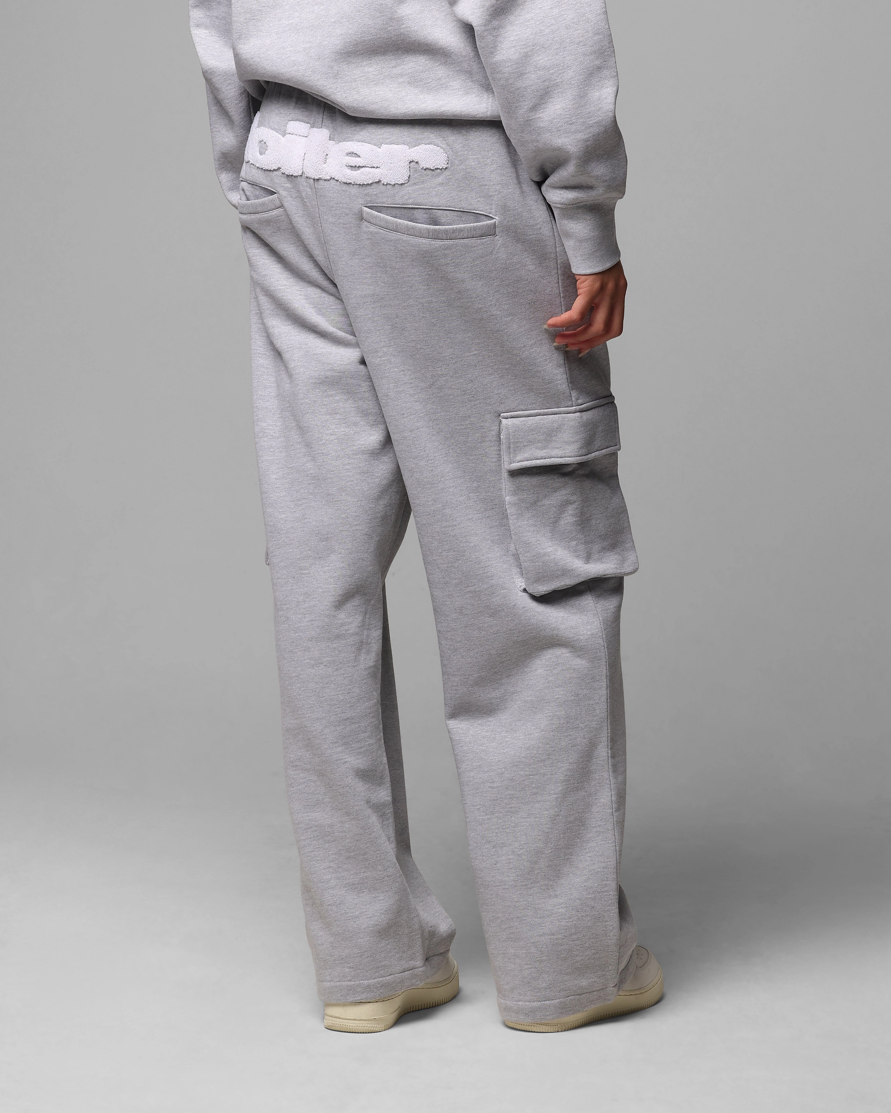 Odor Control Fabric Polished Look Loiter Premium Essentials Sweatpants Grey Marle