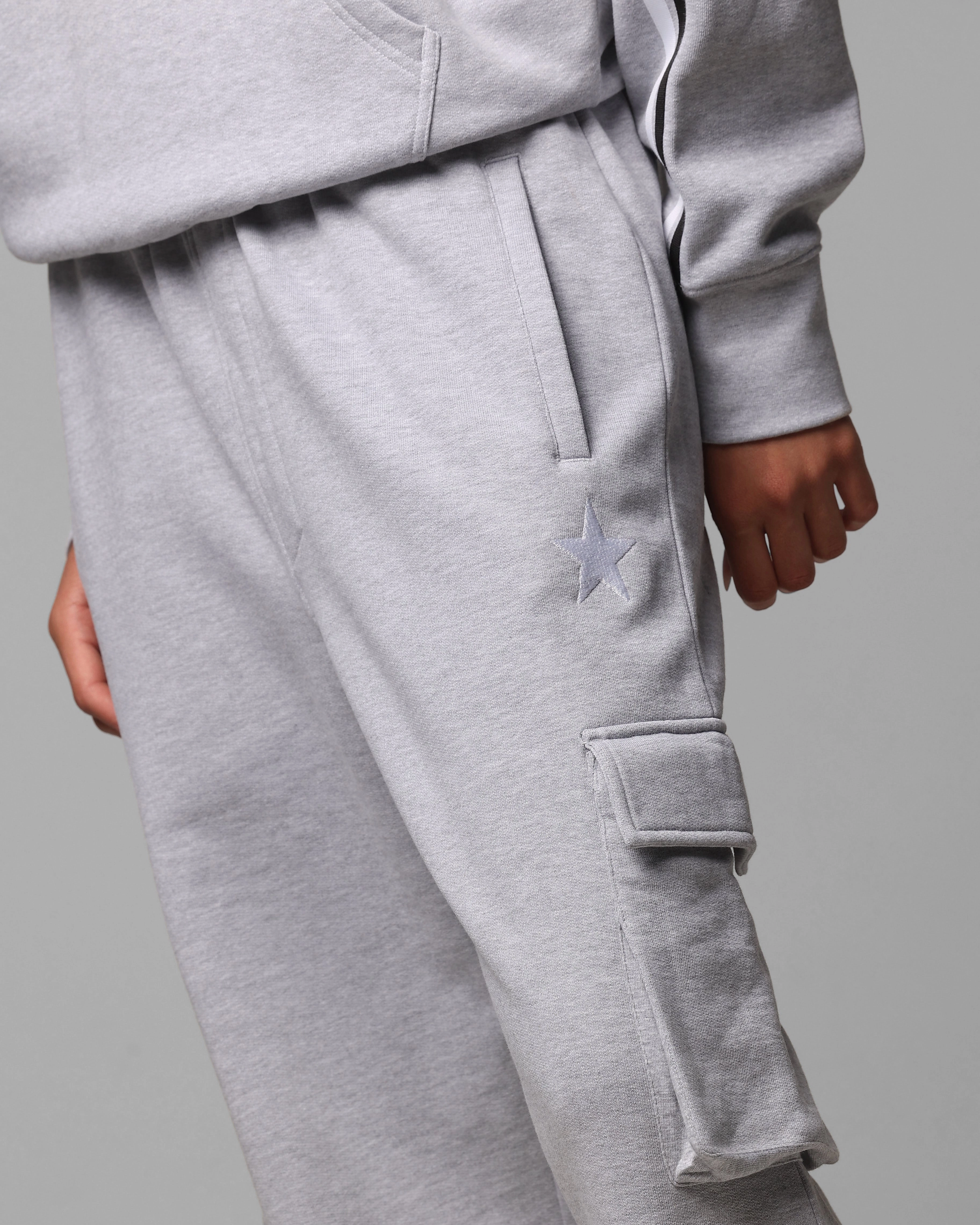 Loiter Premium Essentials Sweatpants Grey Marle windproof No Ride Up