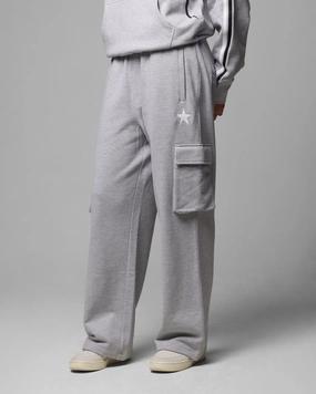 Loiter Premium Essentials Sweatpants Grey Marle Non Binding Cuffs