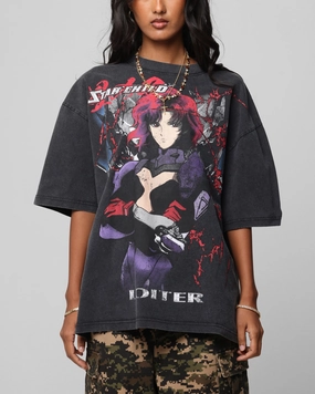 Loiter Valkyrie Vintage T-Shirt Black Wash OversizedSilhouette