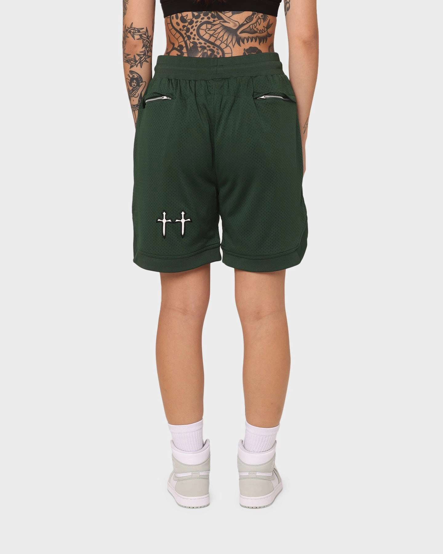 art industry Saint Morta Graves Basketball Shorts Dark Green