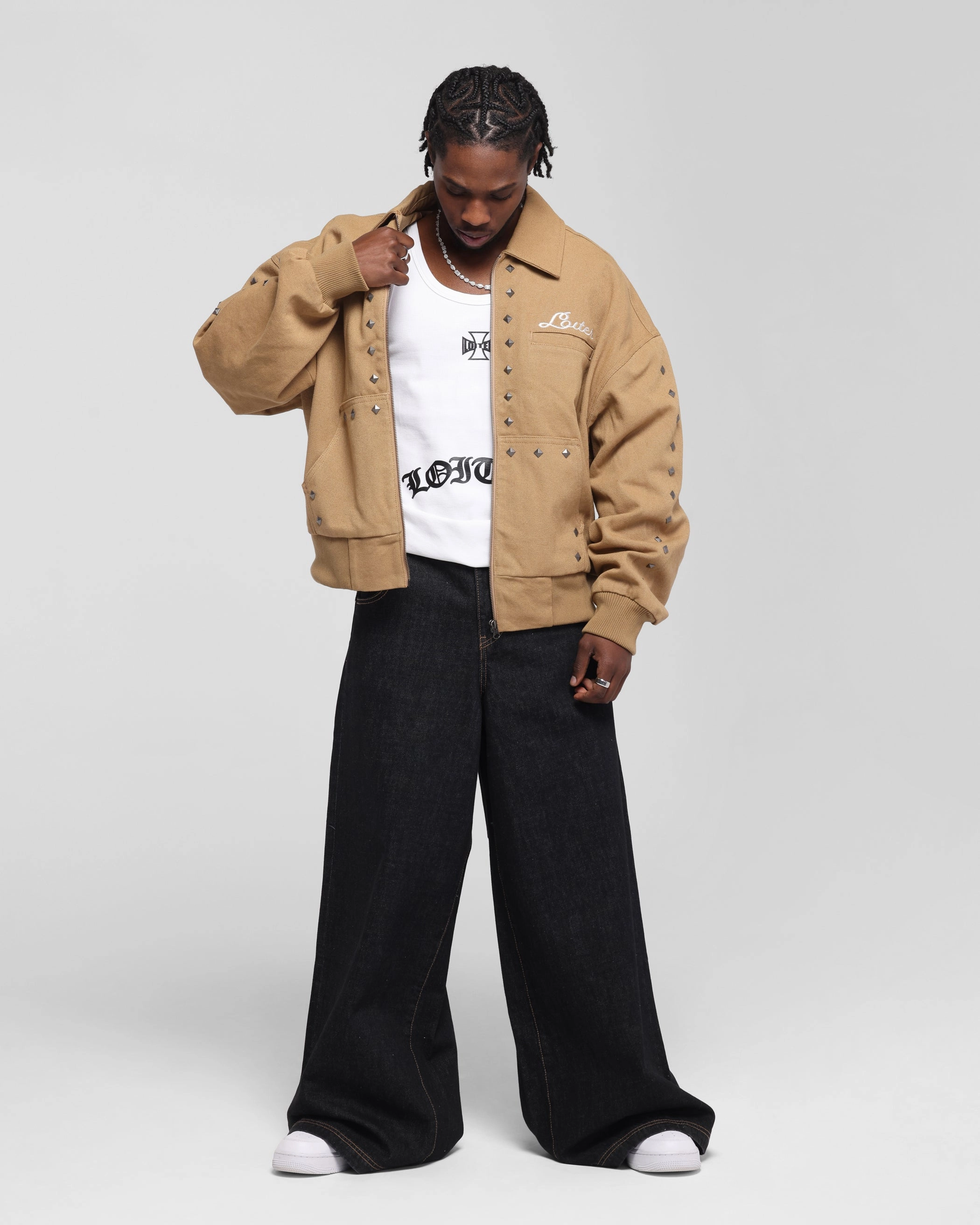 Minimalist Patience Loiter Chopper Work Jacket Tan