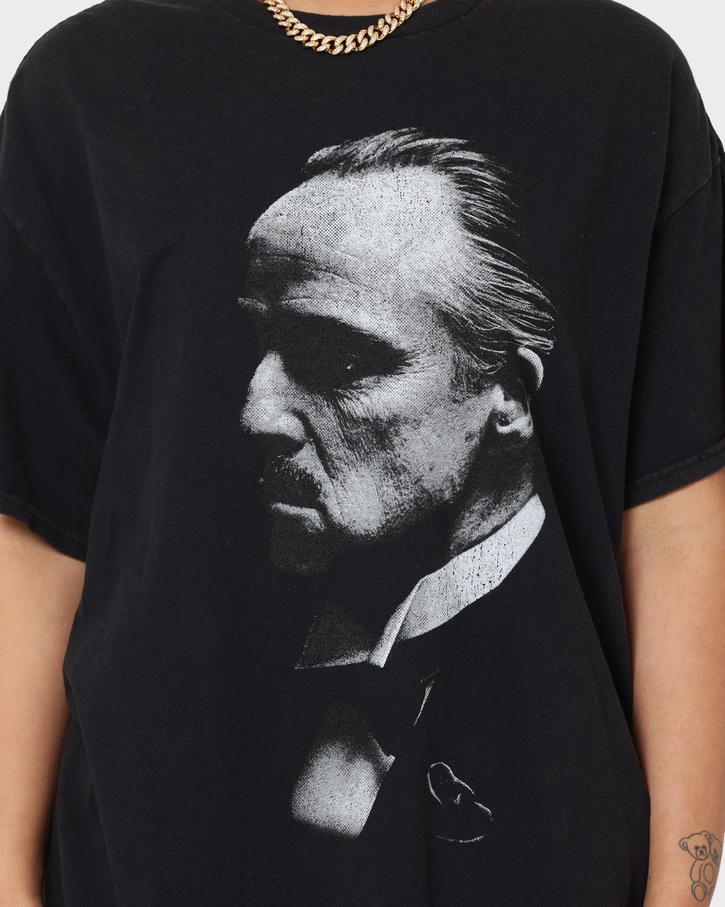 DurableStitching OdorResistant American Thrift X The Godfather The Don Vintage T-Shirt Black Wash