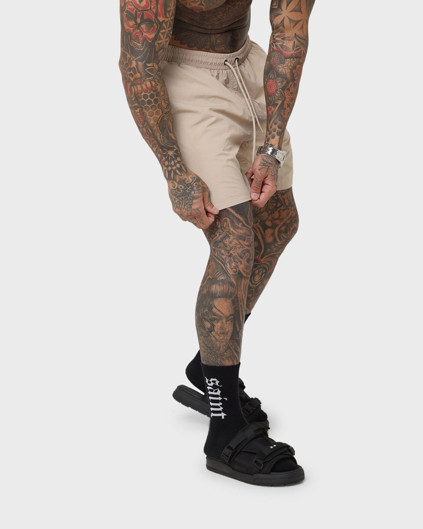 Saint Morta Cali Beach Shorts Stone Fun Patterns