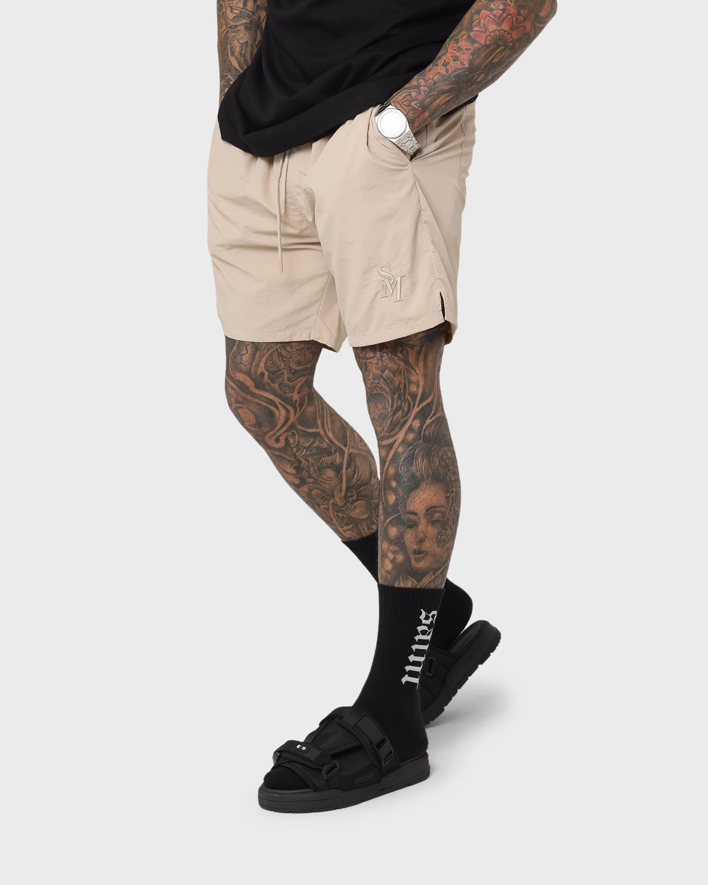 Saint Morta Cali Beach Shorts Stone Breathable fabric Blazer