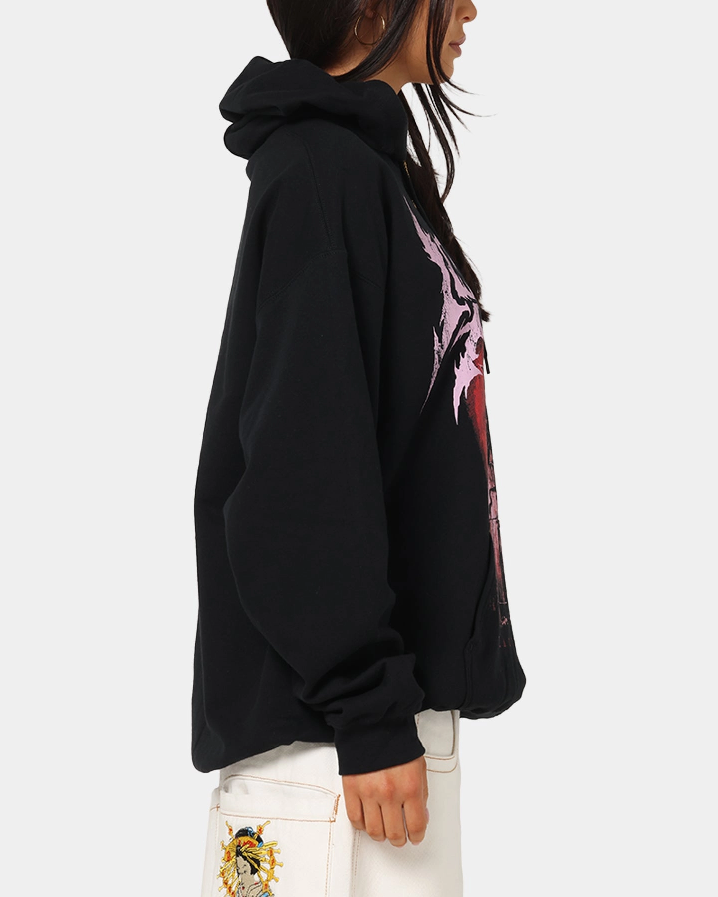 spandex blend Ice Nine Kills Cat Tombstone Hoodie Black