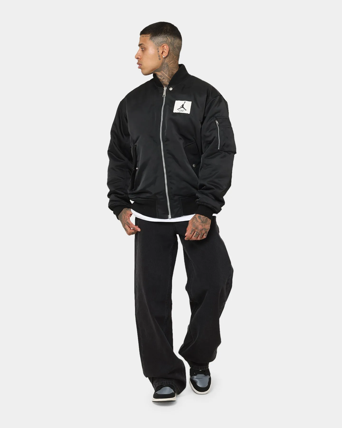 Danger Hook and loop fasteners Jordan Essential Statement Renegade Jacket Black/Sail