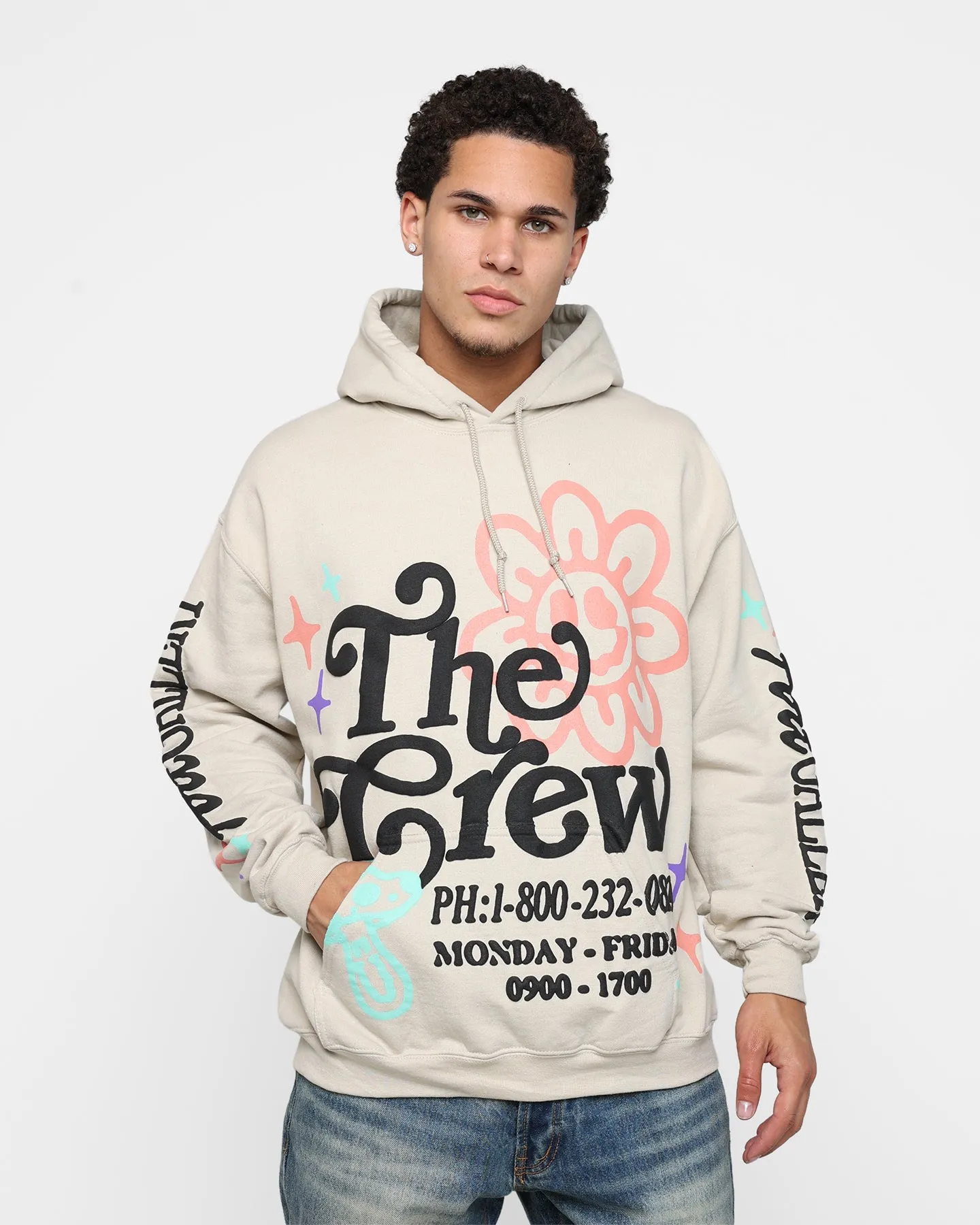 Goat Crew Art Gallery Hoodie Sand Thermal Insulation Layer