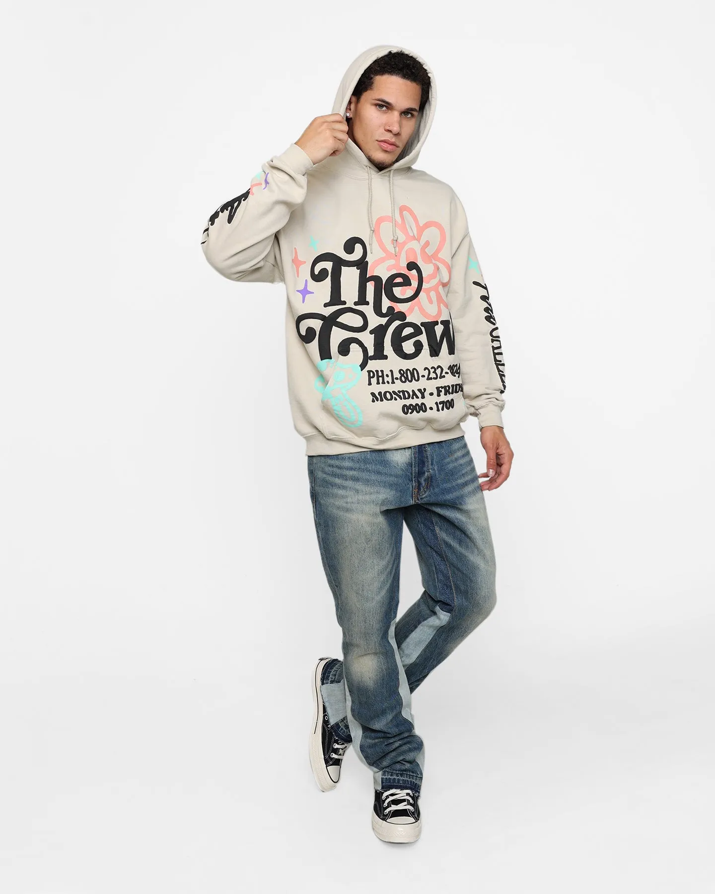 summer season Goat Crew Art Gallery Hoodie Sand