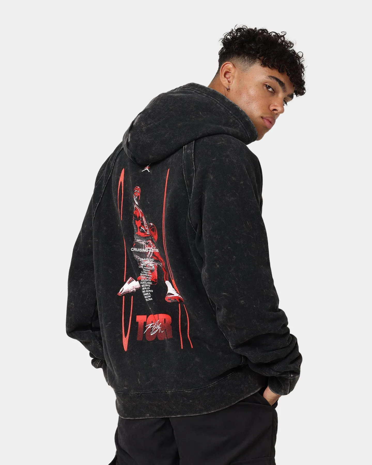 gym - goers Jordan Flight Heritage French Terry Pullover Hoodie Black