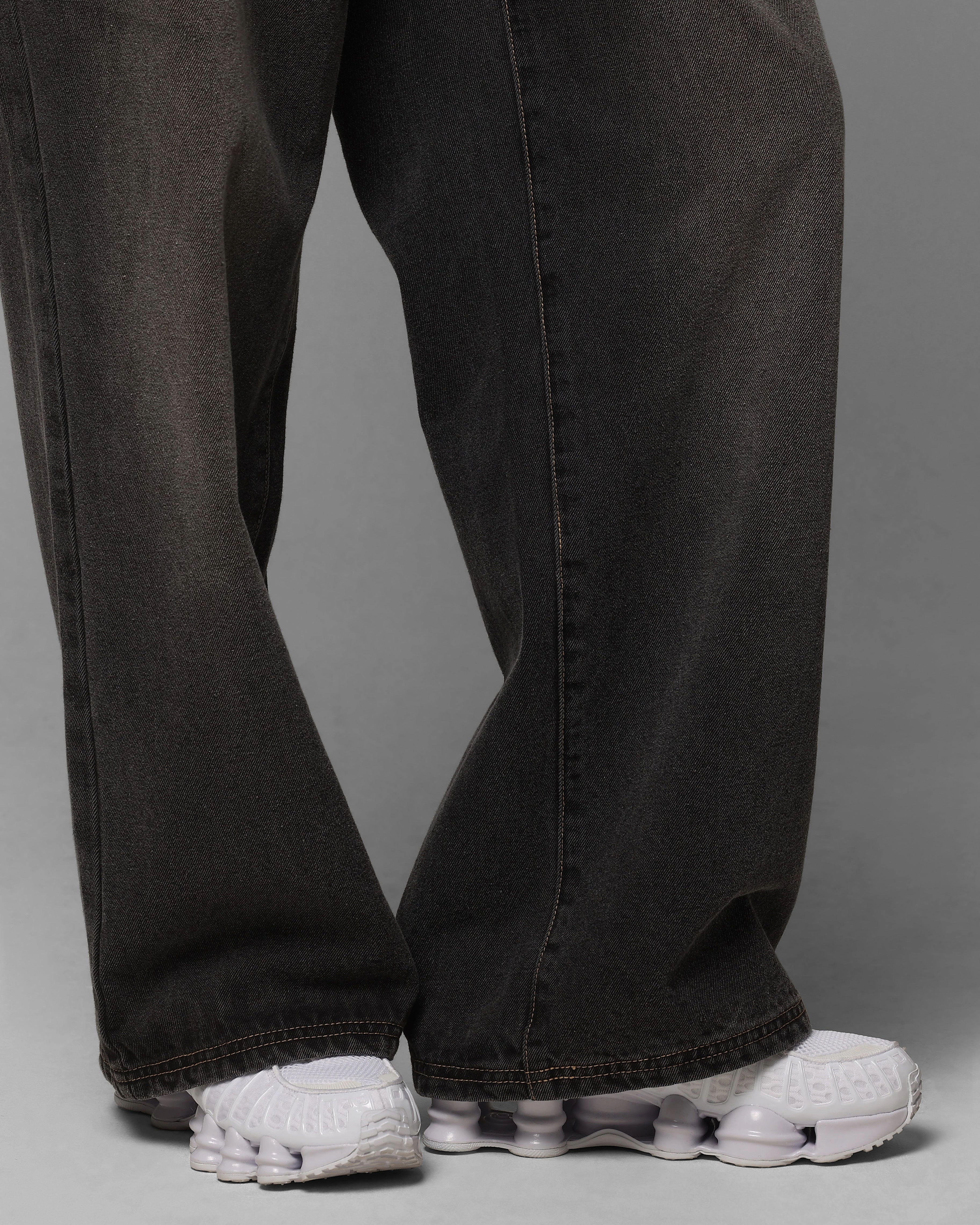 Leisure Wear Loiter Star Layered Jeans Vintage Black